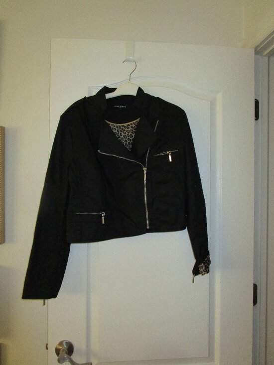 Mario Serrani Jackets & Blazers - Black Motorcycle-style Jacket